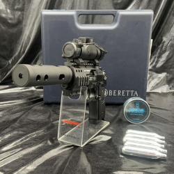 Pack pr&ecirc;t a tirer Pistolet Beretta - "M92 FS XX-TREME" - Cal. 4.5mm (.177)- Plomb (5 capsules CO2+Bo