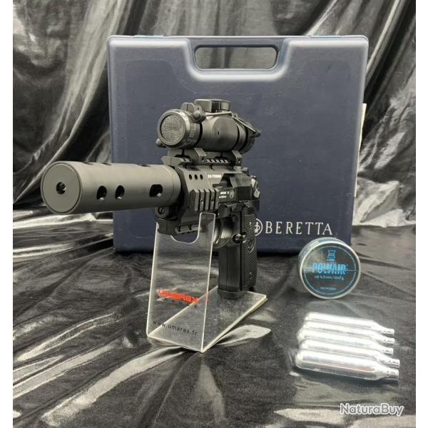 Pack pr�t a tirer Pistolet Beretta - "M92 FS XX-TREME" - Cal. 4.5mm (.177)- Plomb (5 capsules CO2+Bo