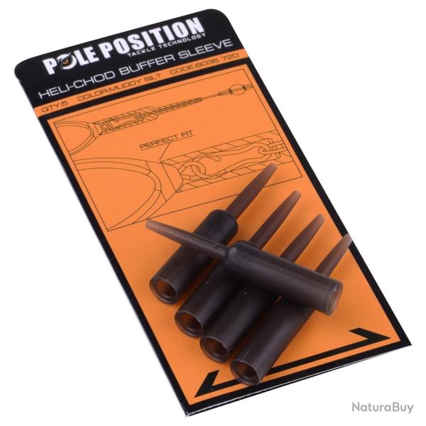 POLE POSITION HELI-CHOD BUFFER SLEEVE POLE POSITION Muddy-Silt