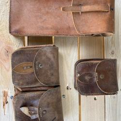 Lot cartouchi&egrave;res fran&ccedil;aise en cuir vantage military