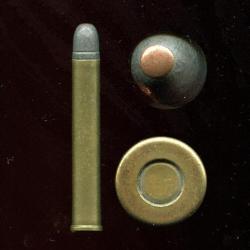 10.3 x 65 R Baenziger - TRES RARE marquage : DWM K 164 K - balle plomb pointe cuivre - &eacute;tui 65.2 mm