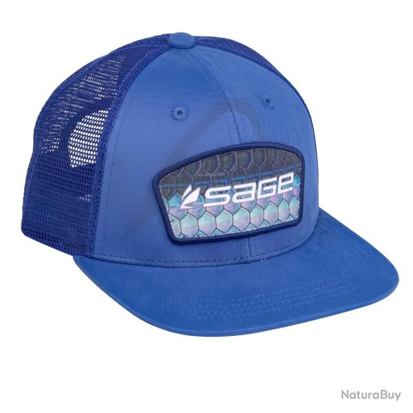 Casquette SAGE Patch Trucker Blue Tarpon