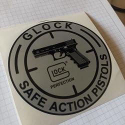Autocollant Glock Perfection safe action pistols