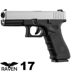 R&eacute;plique airsoft Raven EU7 GBB Noir et Silver