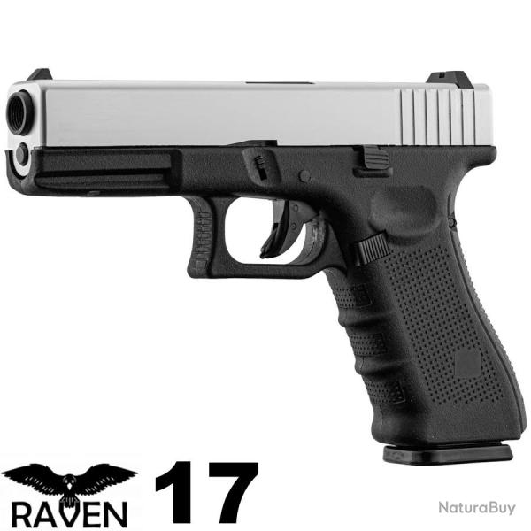 R�plique airsoft Raven EU7 GBB Noir et Silver