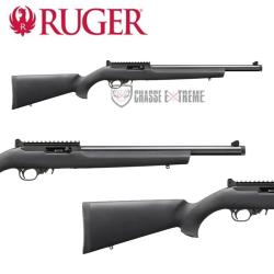 Carabine RUGER 10/22 Carbine Crosse Hogue Satin Noire 41Cm Cal 22 Lr