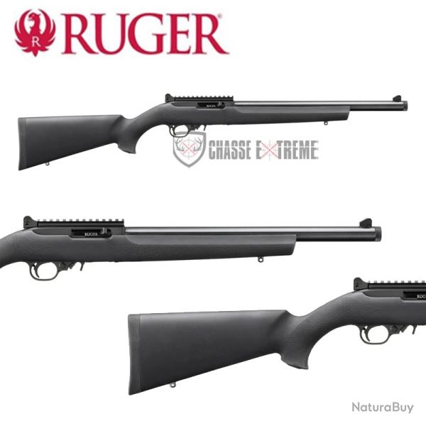 Carabine RUGER 10/22 Carbine Crosse Hogue Satin Noire 41Cm Cal 22 Lr
