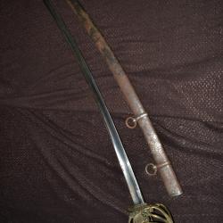 sabre d'officier de chasseur bavarois 19 &egrave;me guerre austro-prussienne 1848