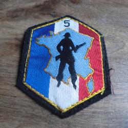 insigne patch tissu brod&eacute;e d&eacute;fense op&eacute;rationnelle du t&eacute;rritoire 5&deg; r&eacute;gion