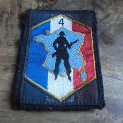 insigne patch tissu brod&eacute;e d&eacute;fense op&eacute;rationnelle du t&eacute;rritoire 4&deg; r&eacute;gion