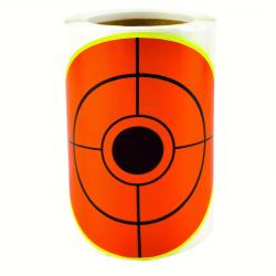 100 Cibles Rondes Orange 10cm Fluorescentes Splatter Tir Pr&eacute;cision Autocollantes