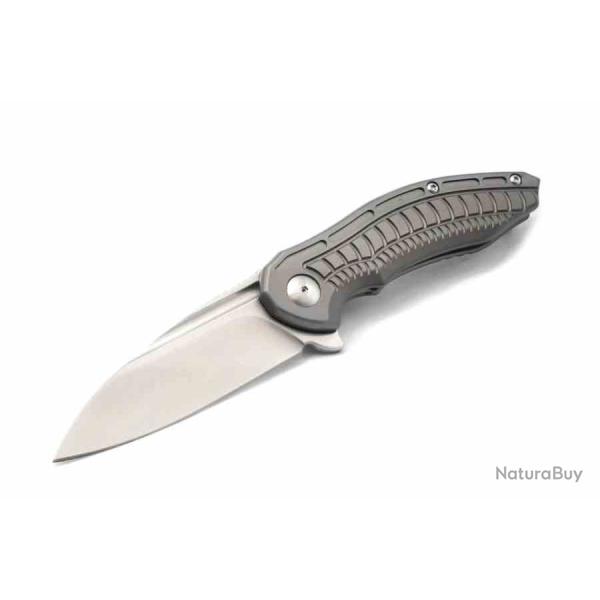 Couteau Brous Blades Bionic 3.0 Lame Acier D2 Satin Manche Titane Sculpt� Framelock USA BRB273