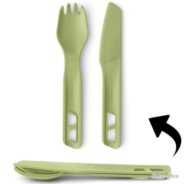 Kit de couverts Sea to Summit Horizon Cutlery Set vert (2 pi�ces)