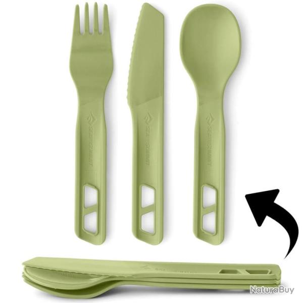 Kit de couverts Sea to Summit Horizon Cutlery Set vert (3 pi�ces)