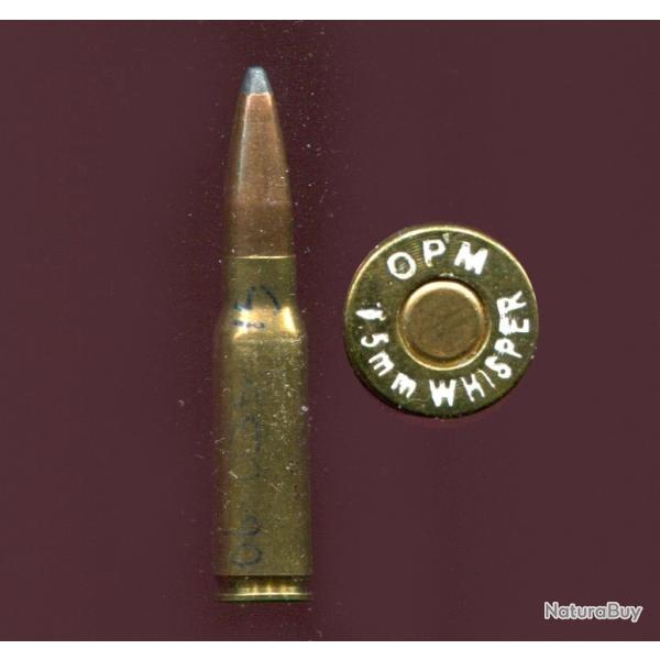 6.5 x 34.5 Whisper - Int�ressant marquage : OPM  6.5 mm WHISER - longue balle cuibre pointe plomb