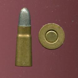 6.5 mm Bergmann Mle 1894 - RARE &eacute;tui sans gorge ni bourrelet - balle plomb