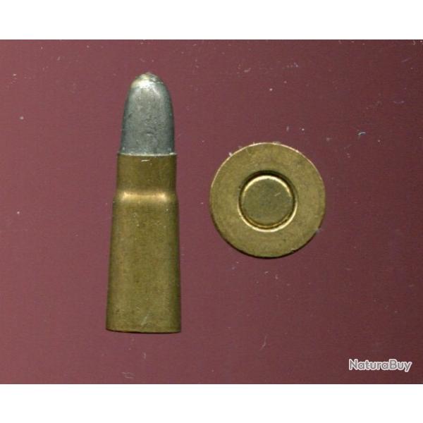 6.5 mm Bergmann Mle 1894 - RARE �tui sans gorge ni bourrelet - balle plomb