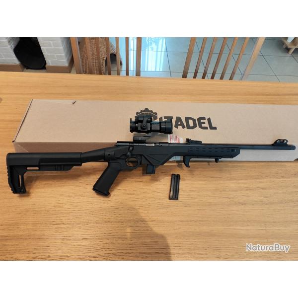 Citadel trakr firearm 22lr Pack complet red dot r�ducteur de son, garde main, bore snake