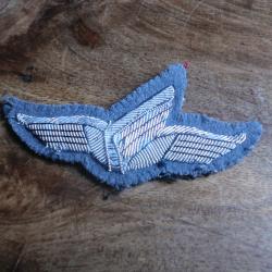 insigne &eacute;cusson brod&eacute;e  cannetille argent&eacute;  7&deg; compagnie de commandos parachutiste