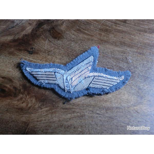 insigne �cusson brod�e  cannetille argent�  7� compagnie de commandos parachutiste