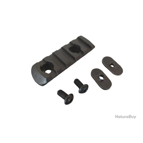Rail Picatinny 5 slots Noir