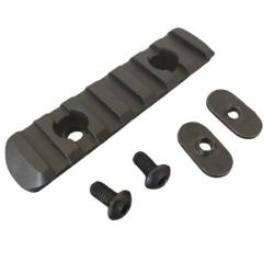 Rail Picatinny 7 slots Noir