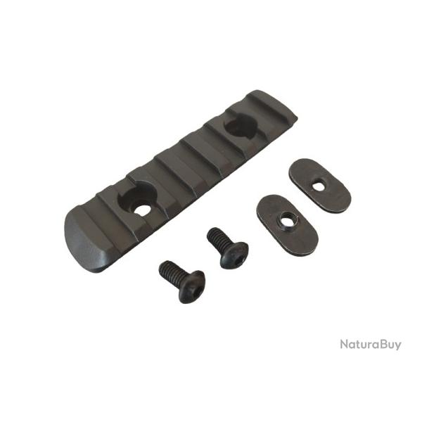 Rail Picatinny 7 slots Noir