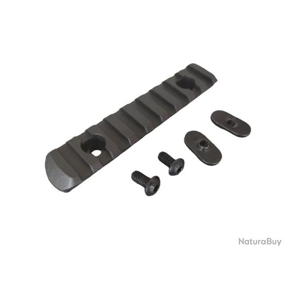 Rail Picatinny 9 slots Noir
