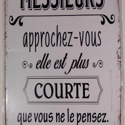 PLAQUE METALLIQUE - HUMOUR