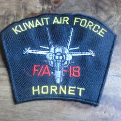 insigne tissu brod&eacute;e kuwait air force F/A.18 hornet