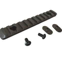 Rail Picatinny 11 slots Noir