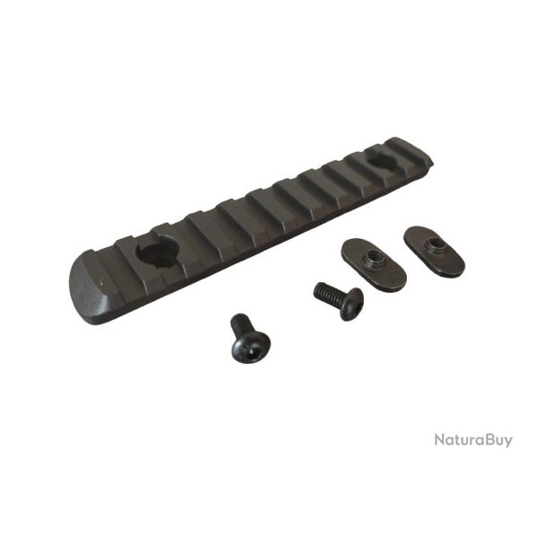 Rail Picatinny 11 slots Noir