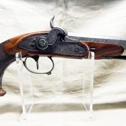 Tr&egrave;s beau pistolet de voyage d'officier en parfait &eacute;tat