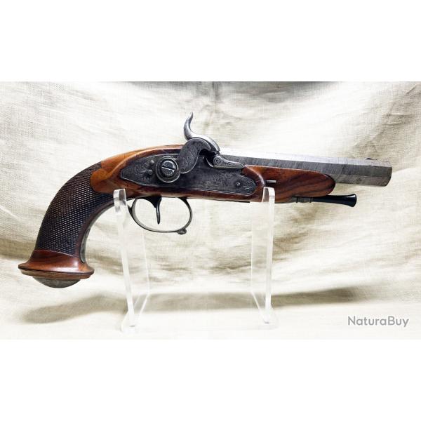 Tr�s beau pistolet de voyage d'officier en parfait �tat