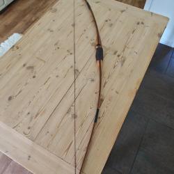 Arc longbow am&eacute;ricain par Pierre Lansac pour gaucher - 52# &agrave; 29"