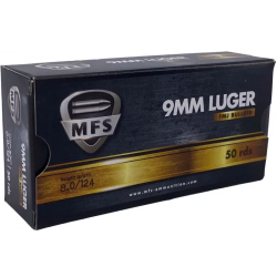 Bo&icirc;te de 50 cartouches MFS - Cal. 9 mm Luger - Par 10