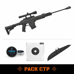Carabine &agrave; plomb Bo Manufacture Tactique Pendleton - Piston ressort - 4.5 mm / 10 Joules / Pack CTP