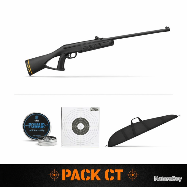 Carabine � plomb Gamo Delta Junior Fox GT Ring jaune - Cal. 4.5 4.5 m - 4.5 mm / Pack CT