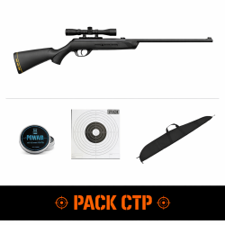 Carabine &agrave; plomb Gamo Delta Junior Fox GT Ring jaune - Cal. 4.5 4.5 m - 4.5 mm / Pack CTP