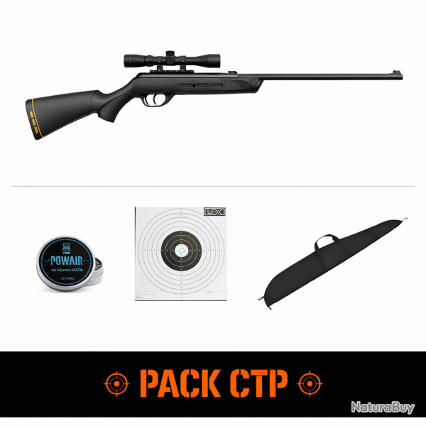 Carabine � plomb Gamo Delta Junior Fox GT Ring jaune - Cal. 4.5 4.5 m - 4.5 mm / Pack CTP