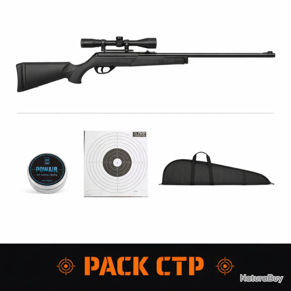 Carabine � plomb Gamo Delta Synth�tique - Cal. 4.5 mm - Noir / Pack CTP