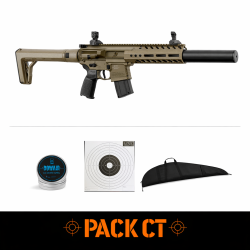 Carabine &agrave; Plomb Semi Automatique CO2 Sig Sauer MCX Air Gen 2 - Pack CT