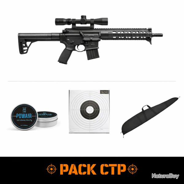 Carabine � plomb Sig Sauer Mpx Co2 - Cal. 4.5 4.5 mm / Noir - 4.5 mm / Noir / Pack CTP