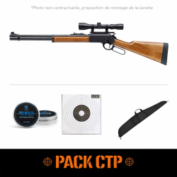 Carabine &agrave; plomb Walther Lever action Co2 - Cal. 4.5 - Noir / Pack CTP