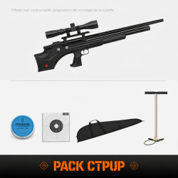 Carabine PCP Aselkon Mx7 Evoc R&eacute;gulateur Jet Black 19J - Cal. 5.5 - 55 cm / Pack CTPUP