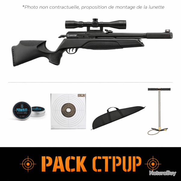 Carabine PCP GAMO Arrow 4.5mm & 5.5 mm 19.9J + lun. 3-9x40 - Pack CTPUP