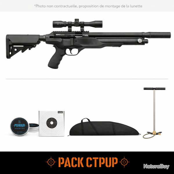 Carabine PCP Macavity Arms M2 - 5.5 mm / Pack CTPUP