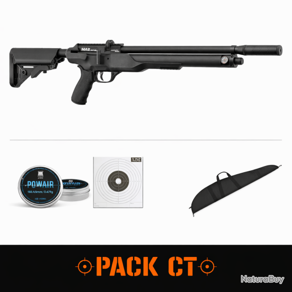 Carabine PCP Macavity Arms M2 - Version longue - 4.5 mm / Pack CT