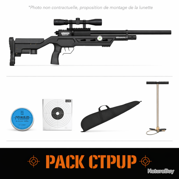 Carabine PCP semi-auto Crosman Armada - Cal. 5.5 mm - Pack CTPUP