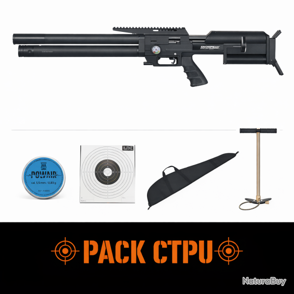 Carabine PCP Snowpeak Max1 - Cal. 5.5 - 110J - 5.5 mm / Pack CTPU